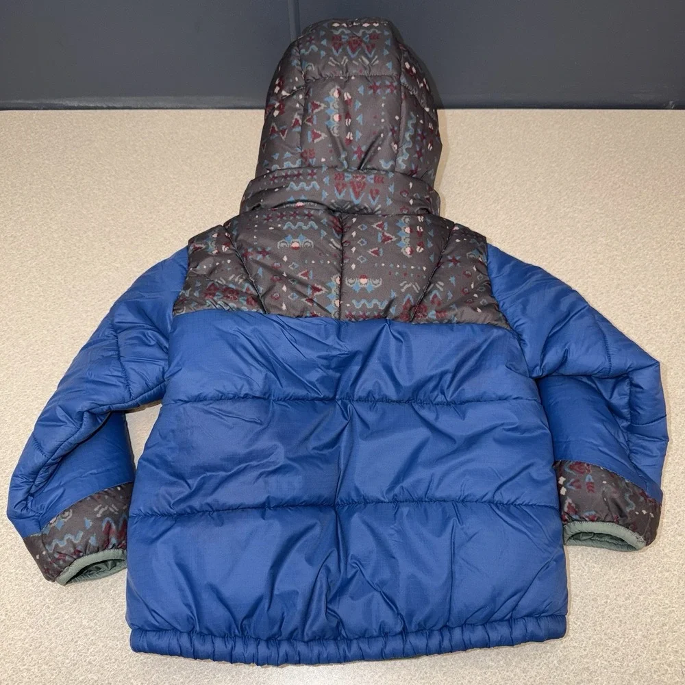Patagonia‎ Toddler 2T Astropuff Hoody Superior Blue Puffer Full Zip Jacket